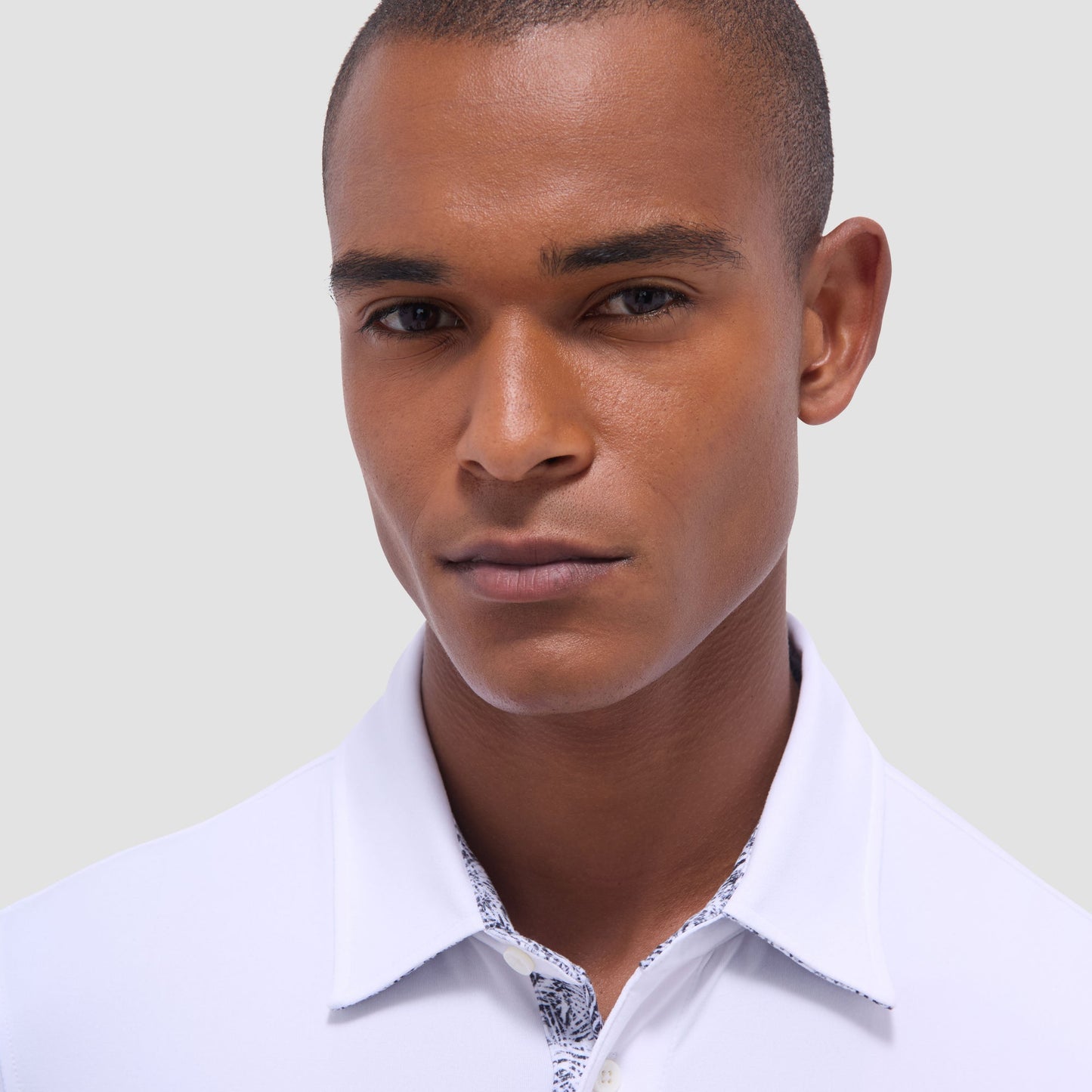 Bugatchi UV50 Performance Polo White