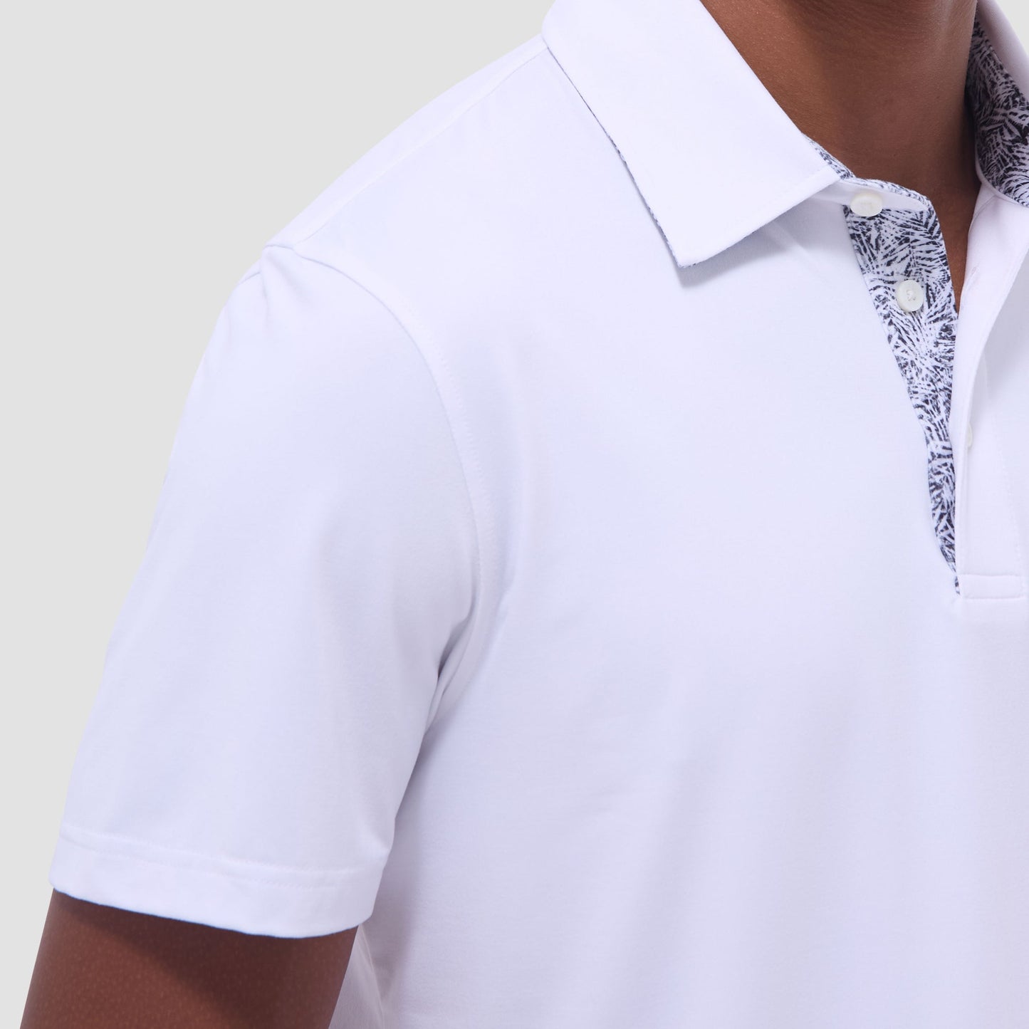 Bugatchi UV50 Performance Polo White