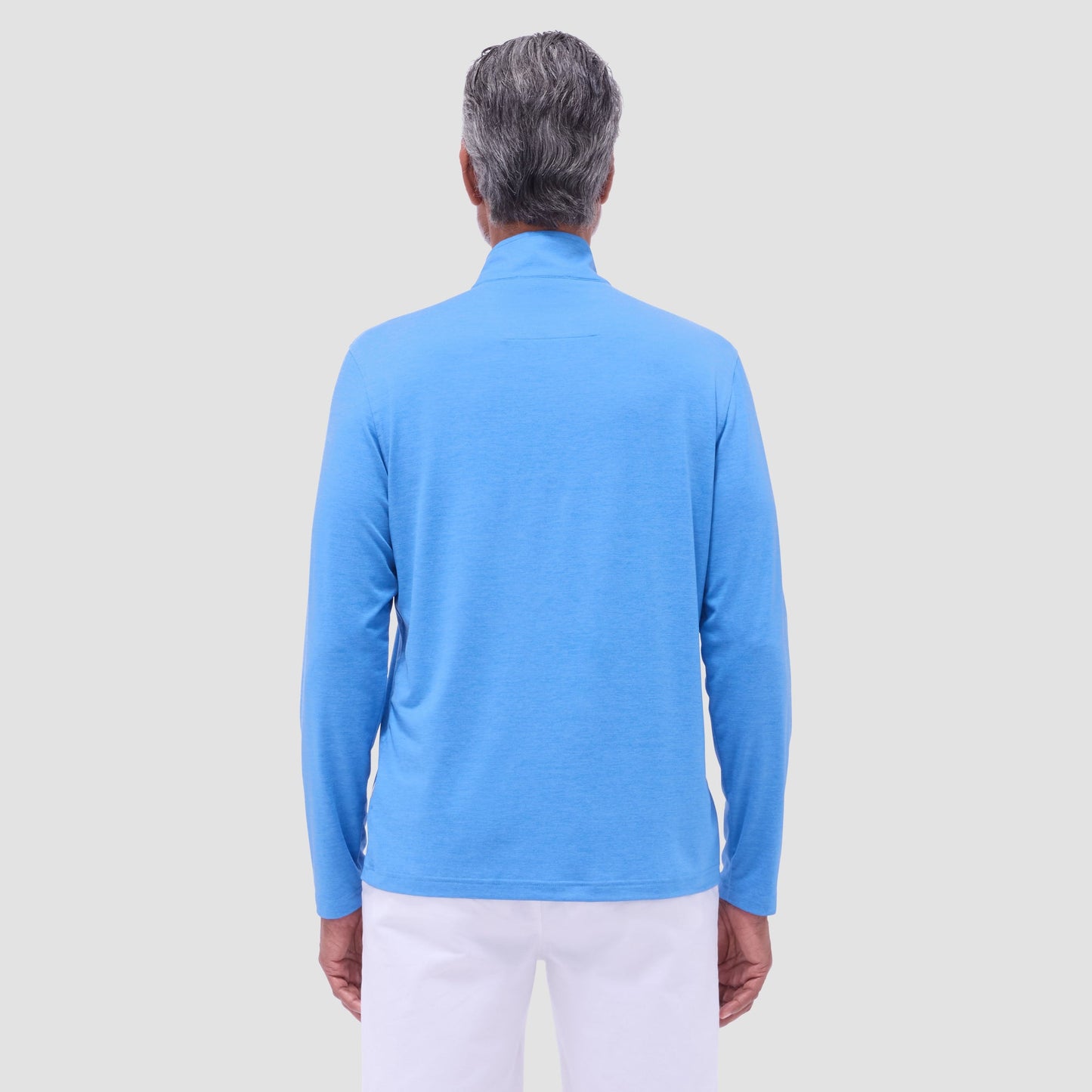 Bugatchi UV50 Performance Quarter-Zip Pullover Classic Blue