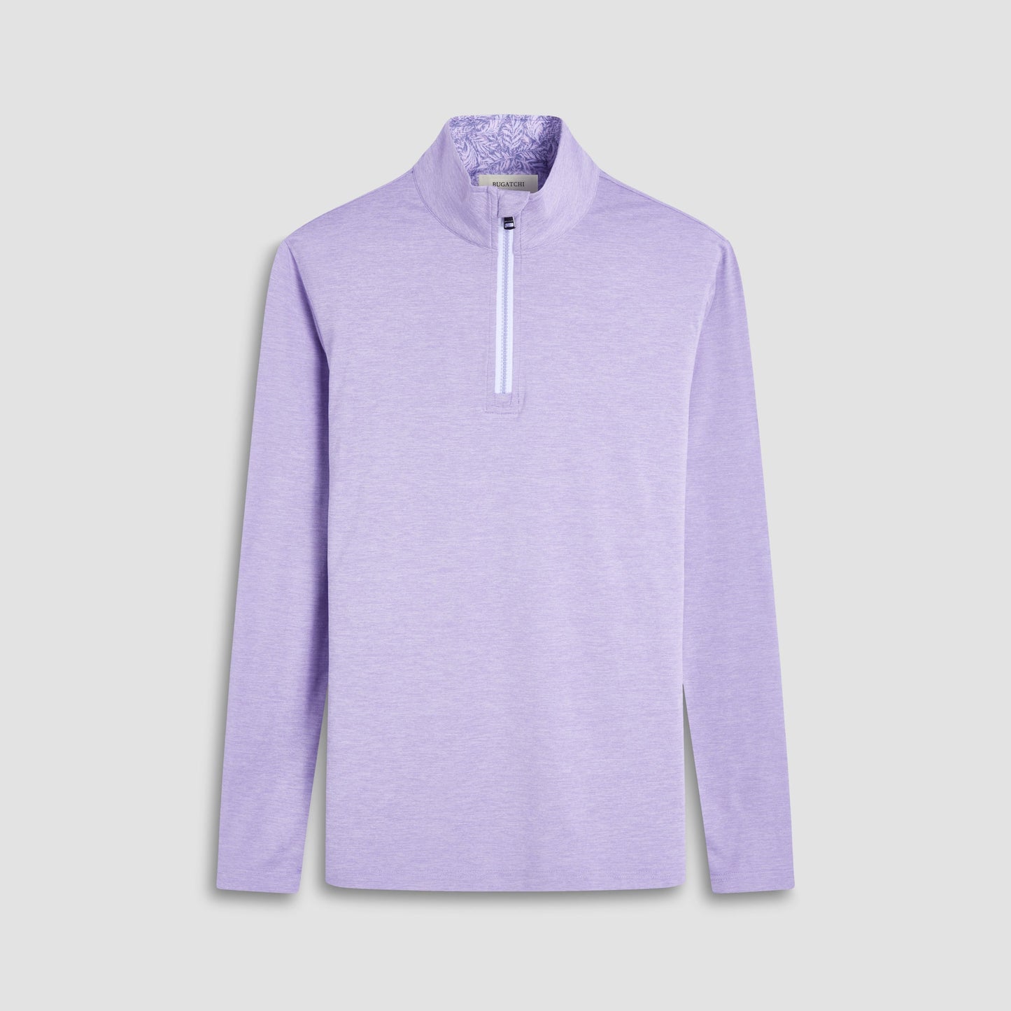 Bugatchi UV50 Performance Quarter-Zip Pullover Lilac