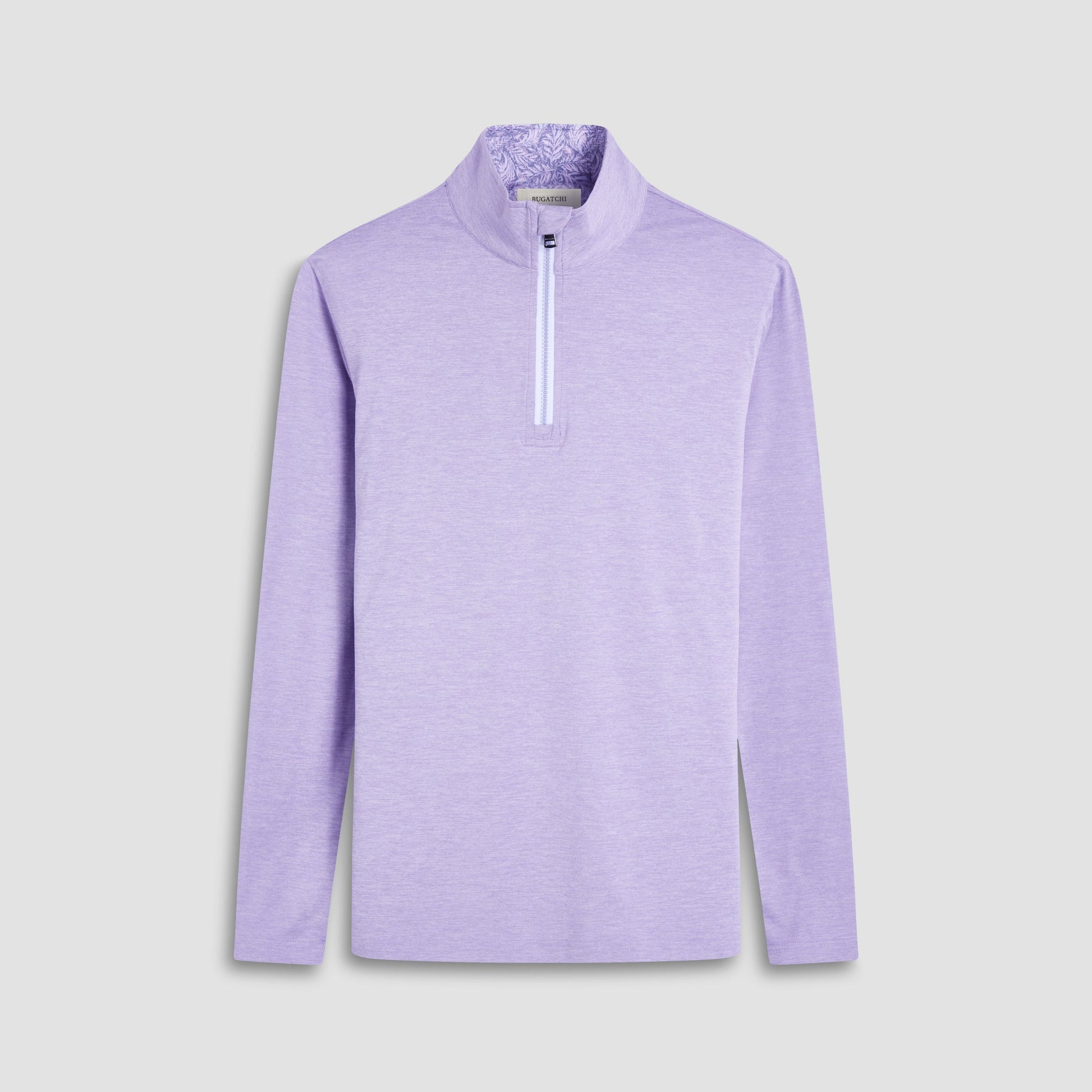 Bugatchi UV50 Performance Quarter-Zip Pullover Lilac