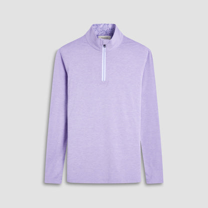Bugatchi UV50 Performance Quarter-Zip Pullover Lilac