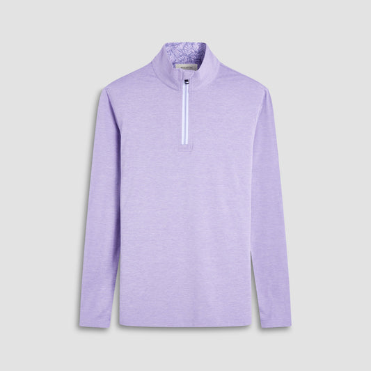 Bugatchi UV50 Performance Quarter-Zip Pullover Lilac