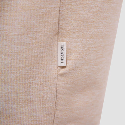 Bugatchi UV50 Performance Quarter-Zip Pullover Sand