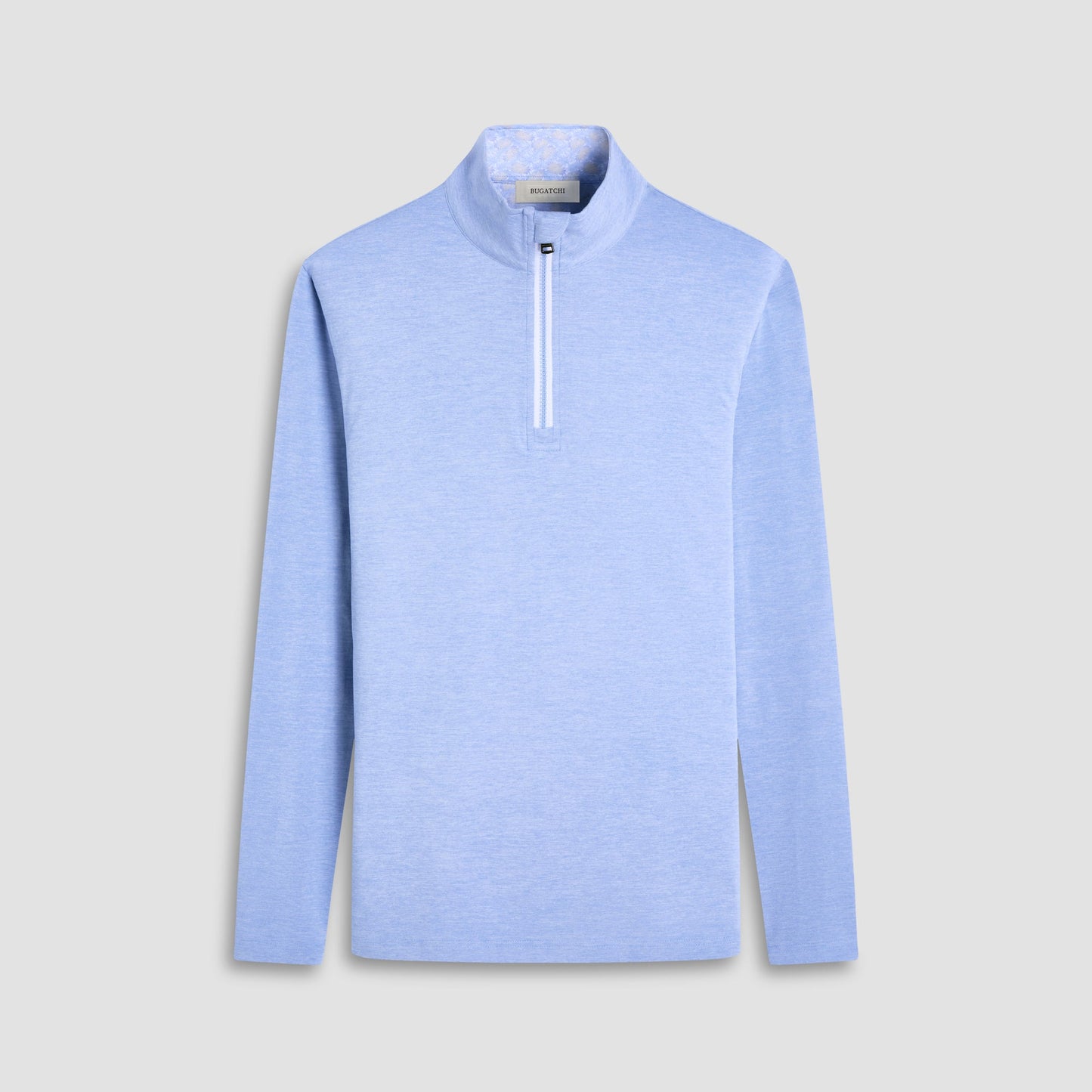 Bugatchi UV50 Performance Quarter-Zip Pullover Sky