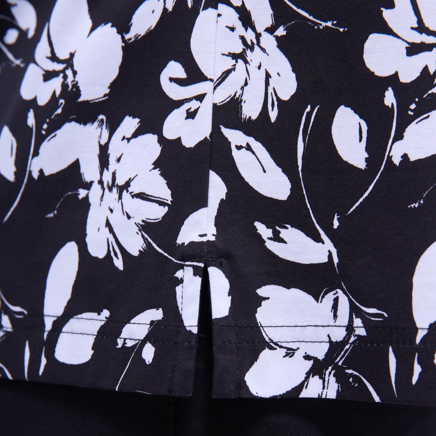 Bugatchi Hendrix Floral Polo Shirt Black