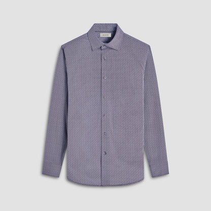 Bugatchi James Basketweave OoohCotton® Shirt Black