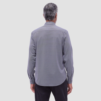 Bugatchi James Basketweave OoohCotton® Shirt Black