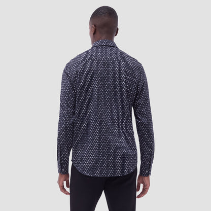 Bugatchi James Guitar OoohCotton® Shirt Black