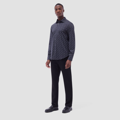 Bugatchi James Guitar OoohCotton® Shirt Black