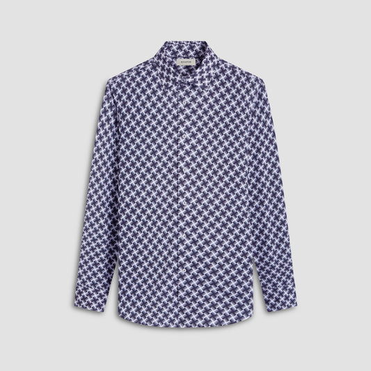 Bugatchi James Basketweave OoohCotton® Shirt Black