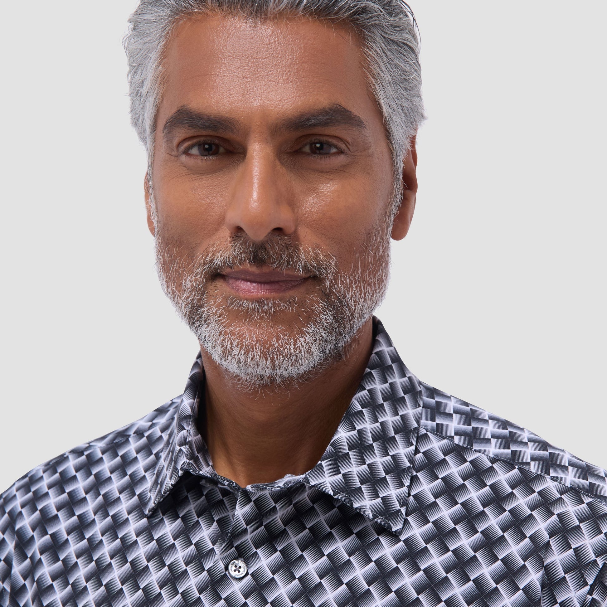 Bugatchi James Basketweave OoohCotton® Shirt Black
