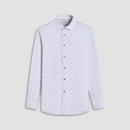 Bugatchi James Whiskey OoohCotton® Shirt Platinum
