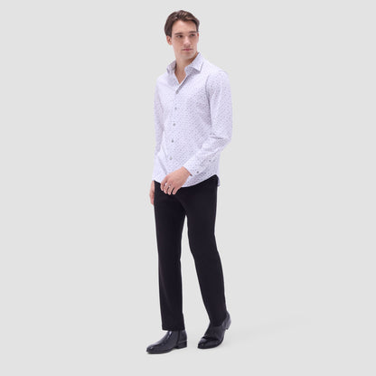 Bugatchi James Whiskey OoohCotton® Shirt Platinum
