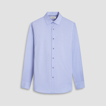 Bugatchi James Geometric OoohCotton® Shirt Air Blue