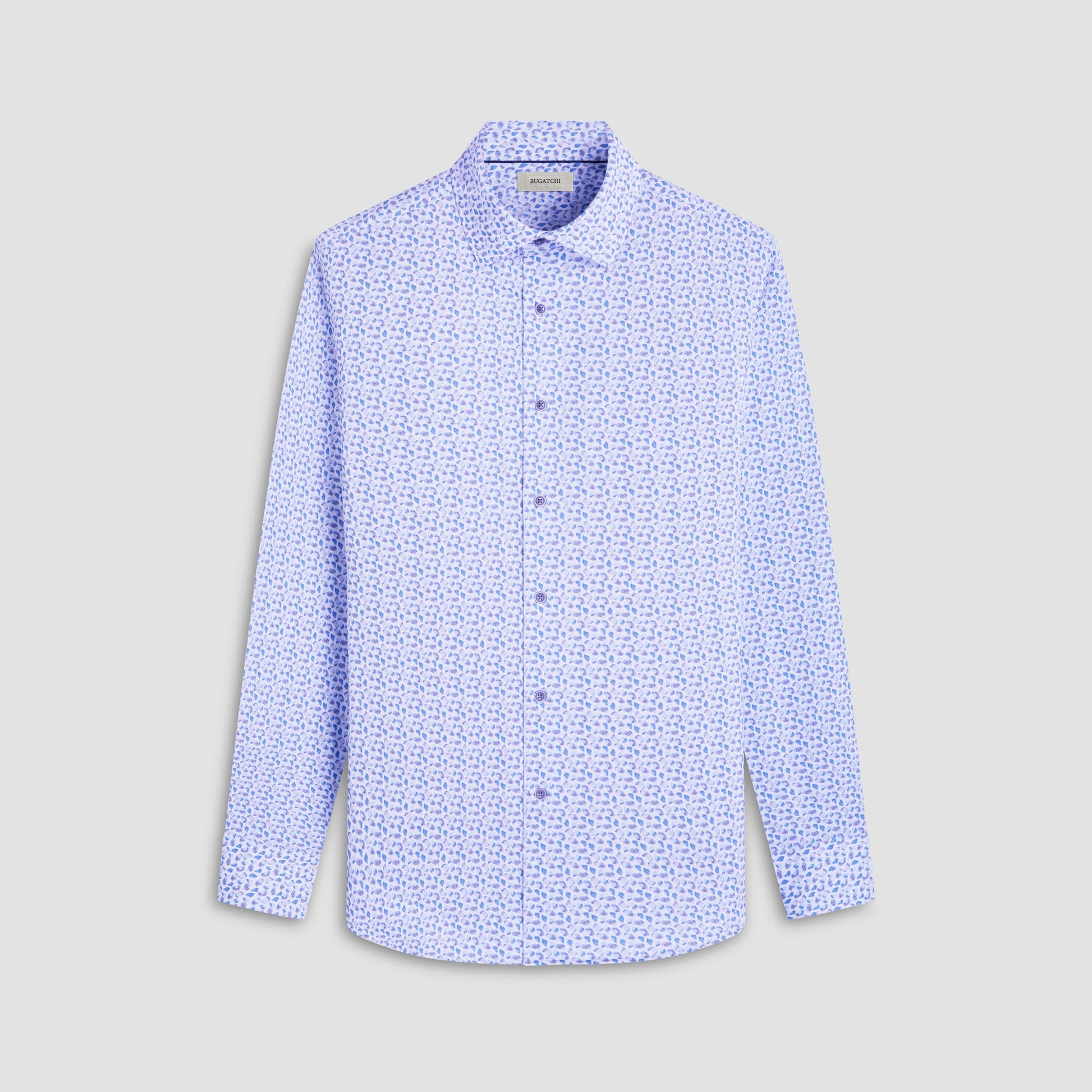 Bugatchi James Abstract OoohCotton® Shirt Classic Blue