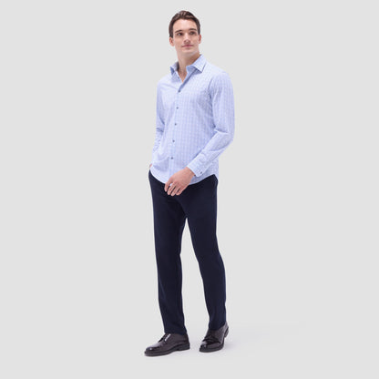 Bugatchi James Abstract OoohCotton® Shirt Classic Blue