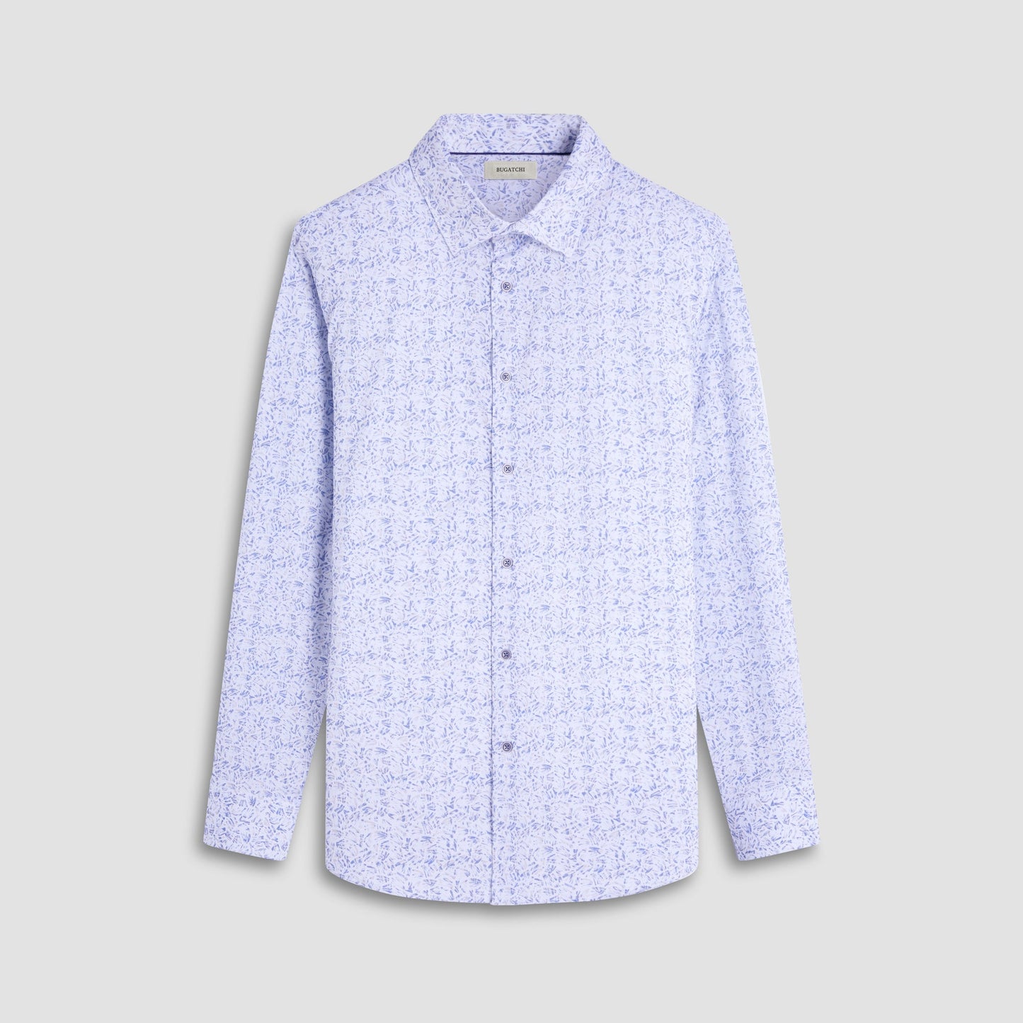 Bugatchi James Abstract OoohCotton® Shirt Cobalt