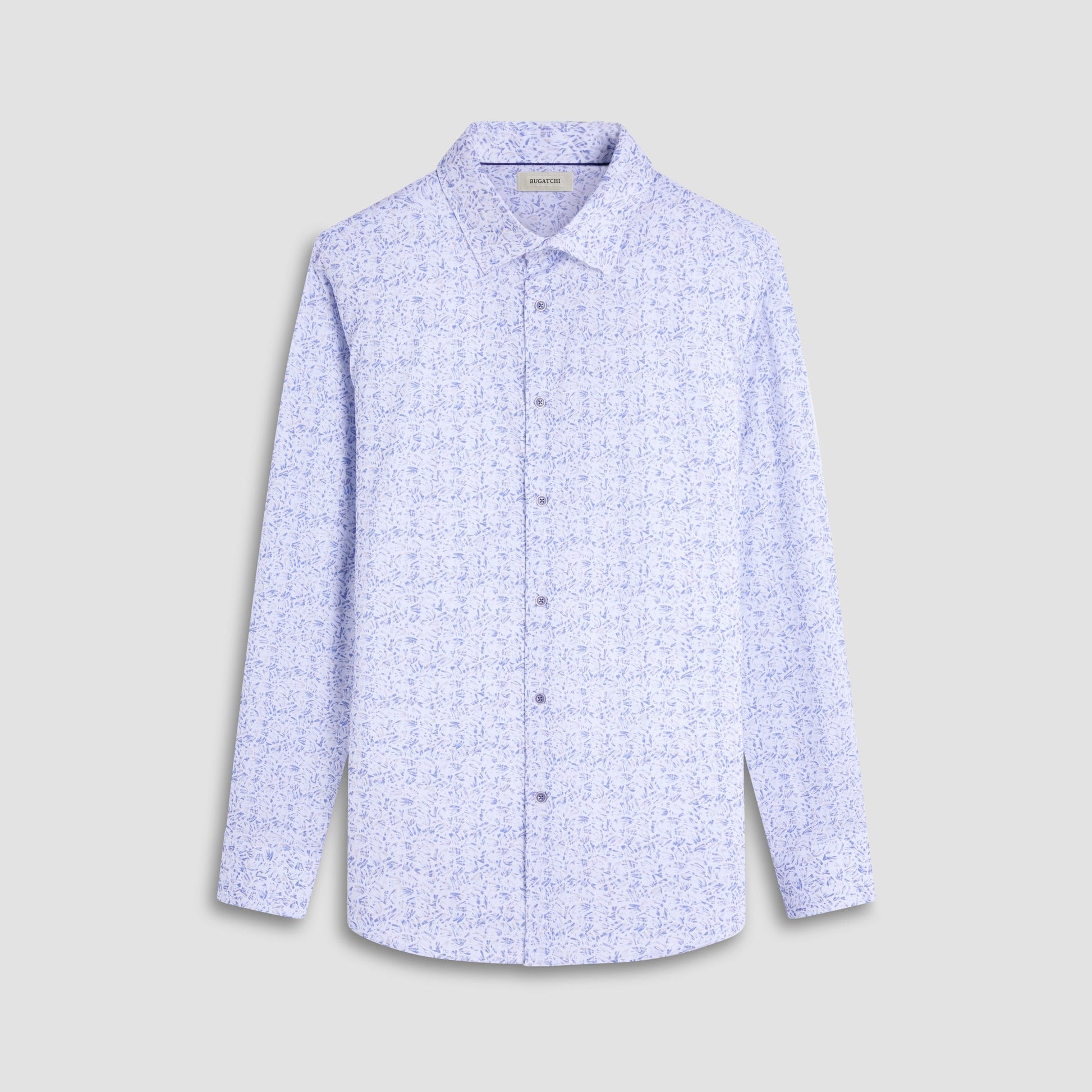 Bugatchi James Abstract OoohCotton® Shirt Cobalt