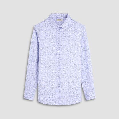 Bugatchi James Abstract OoohCotton® Shirt Cobalt