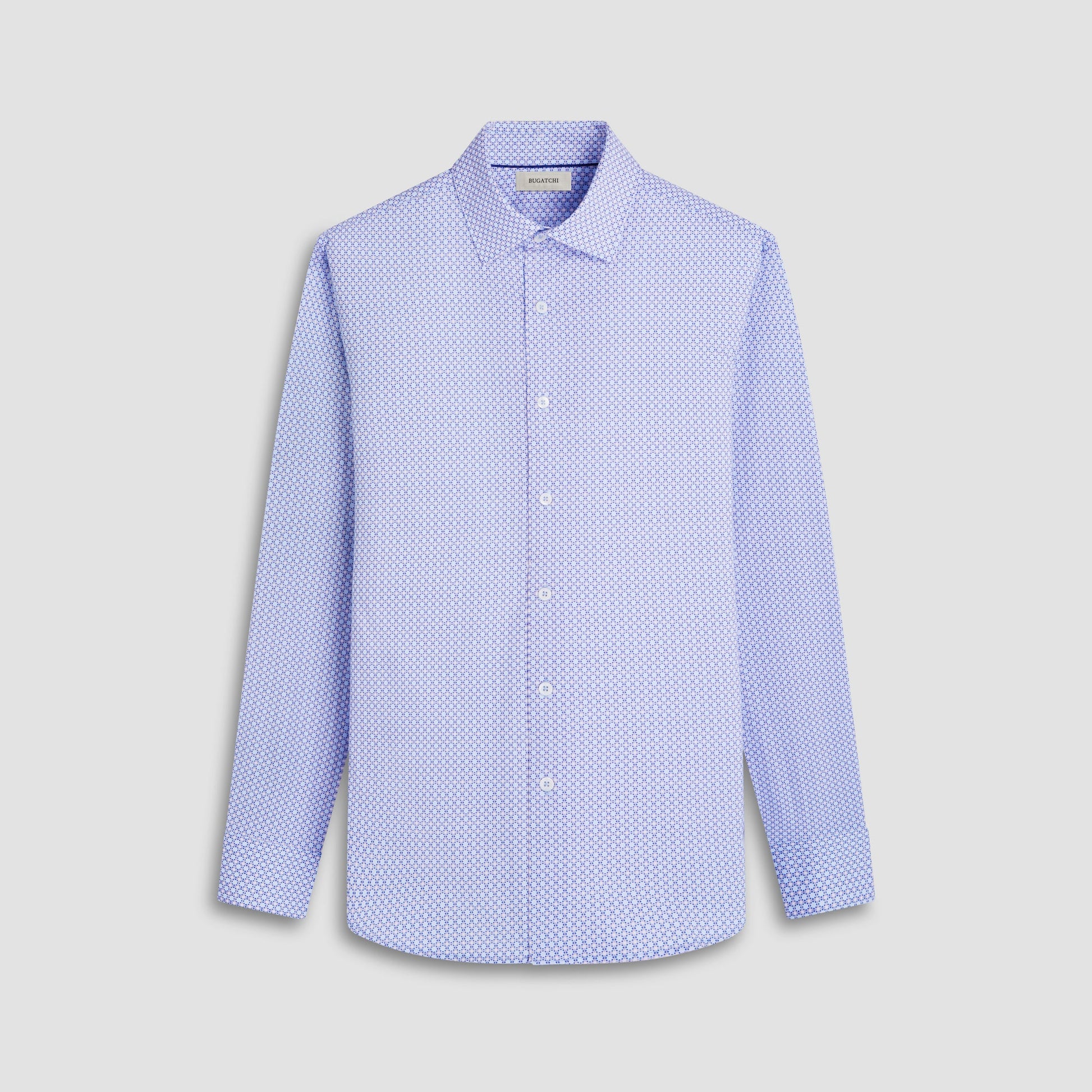 Bugatchi James Mosaic OoohCotton® Shirt Sky