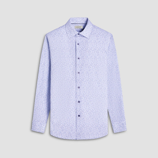 Bugatchi James Abstract OoohCotton® Shirt Almond