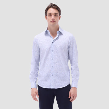 Bugatchi James Abstract OoohCotton® Shirt Almond
