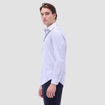 Bugatchi James Abstract OoohCotton® Shirt Almond