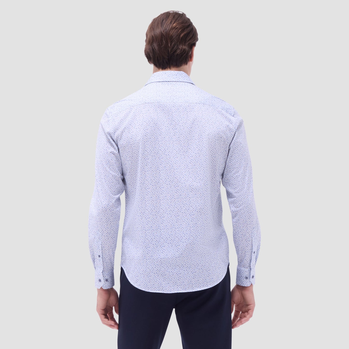 Bugatchi James Abstract OoohCotton® Shirt Almond