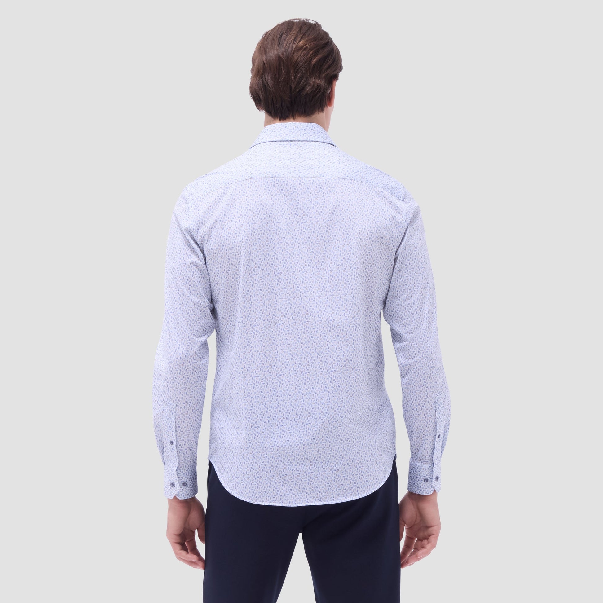 Bugatchi James Abstract OoohCotton® Shirt Almond