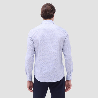 Bugatchi James Abstract OoohCotton® Shirt Almond