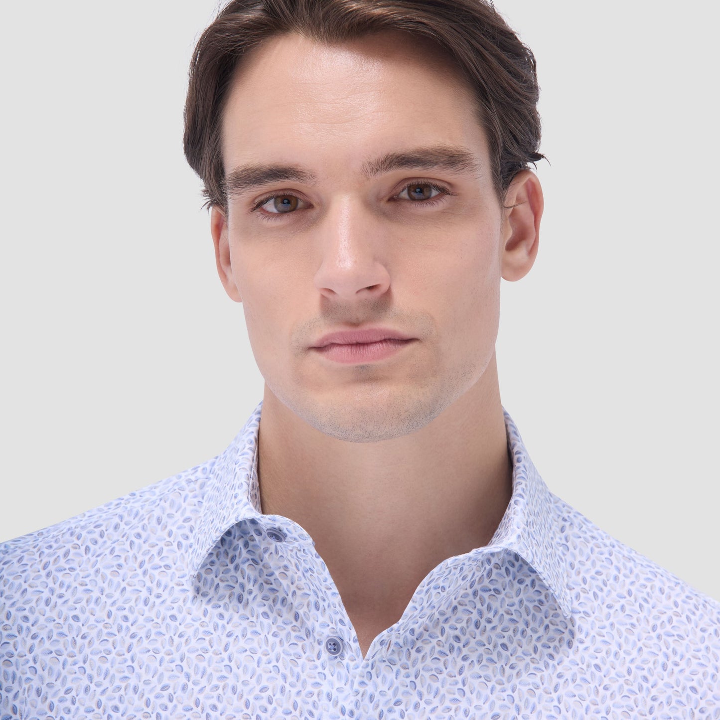 Bugatchi James Abstract OoohCotton® Shirt Almond