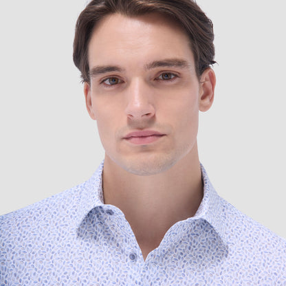 Bugatchi James Abstract OoohCotton® Shirt Almond