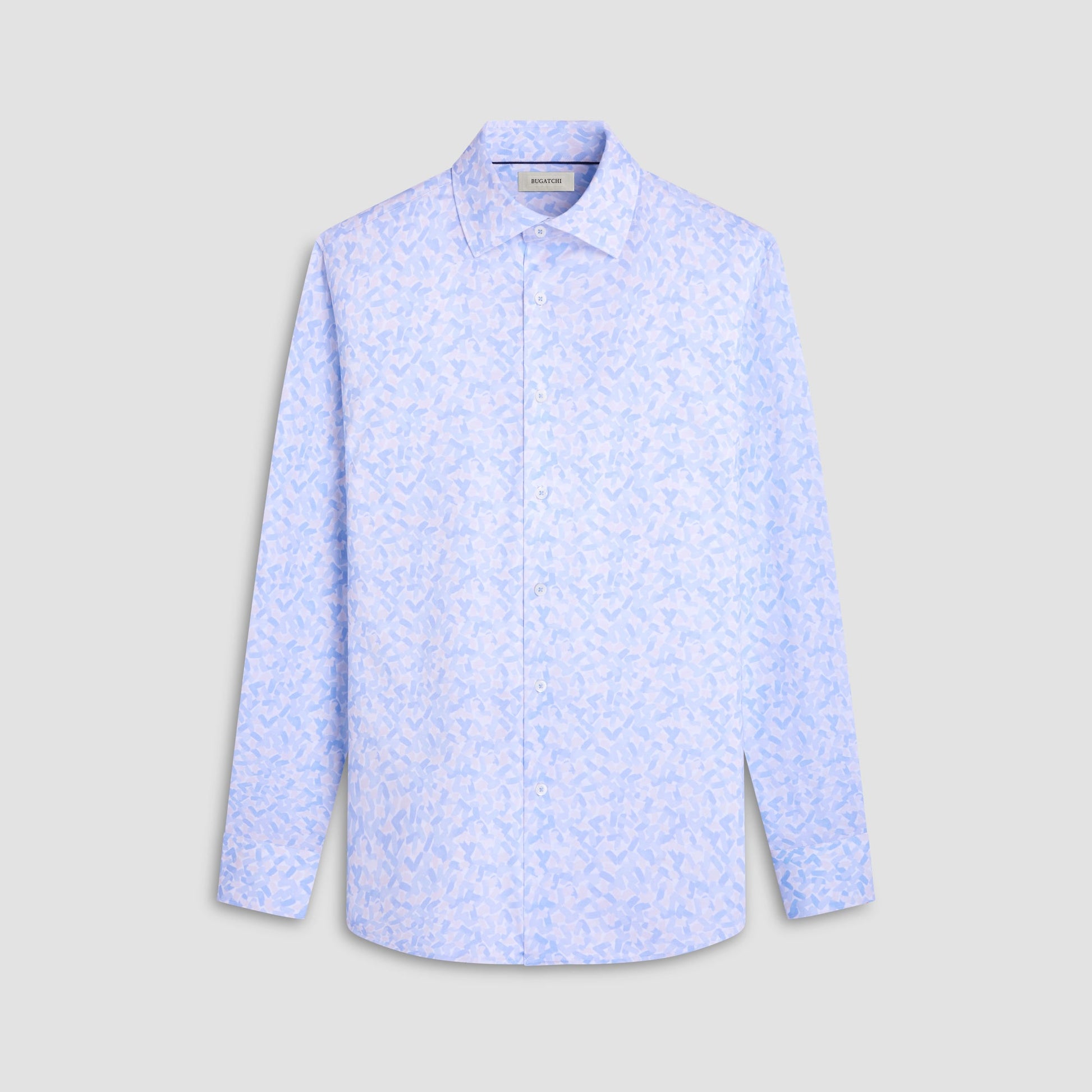 Bugatchi James Abstract OoohCotton® Shirt Air Blue