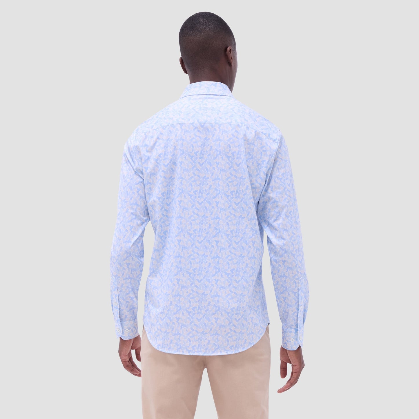 Bugatchi James Abstract OoohCotton® Shirt Air Blue