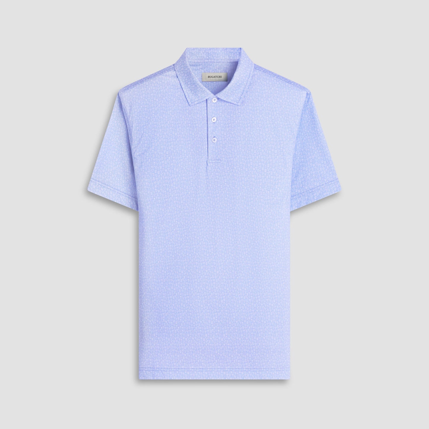 Bugatchi Victor Cocktail OoohCotton® Polo Shirt Air Blue
