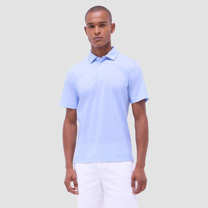 Bugatchi Victor Cocktail OoohCotton® Polo Shirt Air Blue