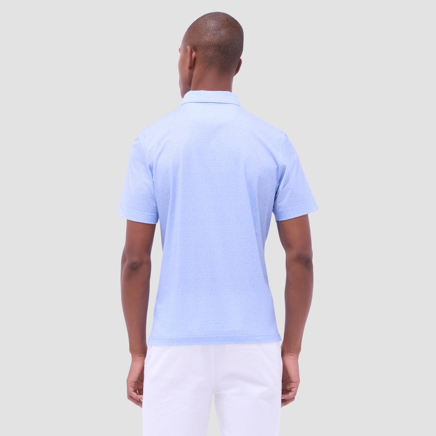 Bugatchi Victor Cocktail OoohCotton® Polo Shirt Air Blue