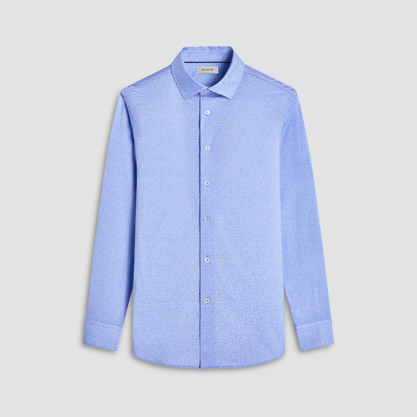 Bugatchi James Cocktail OoohCotton® Shirt Air Blue