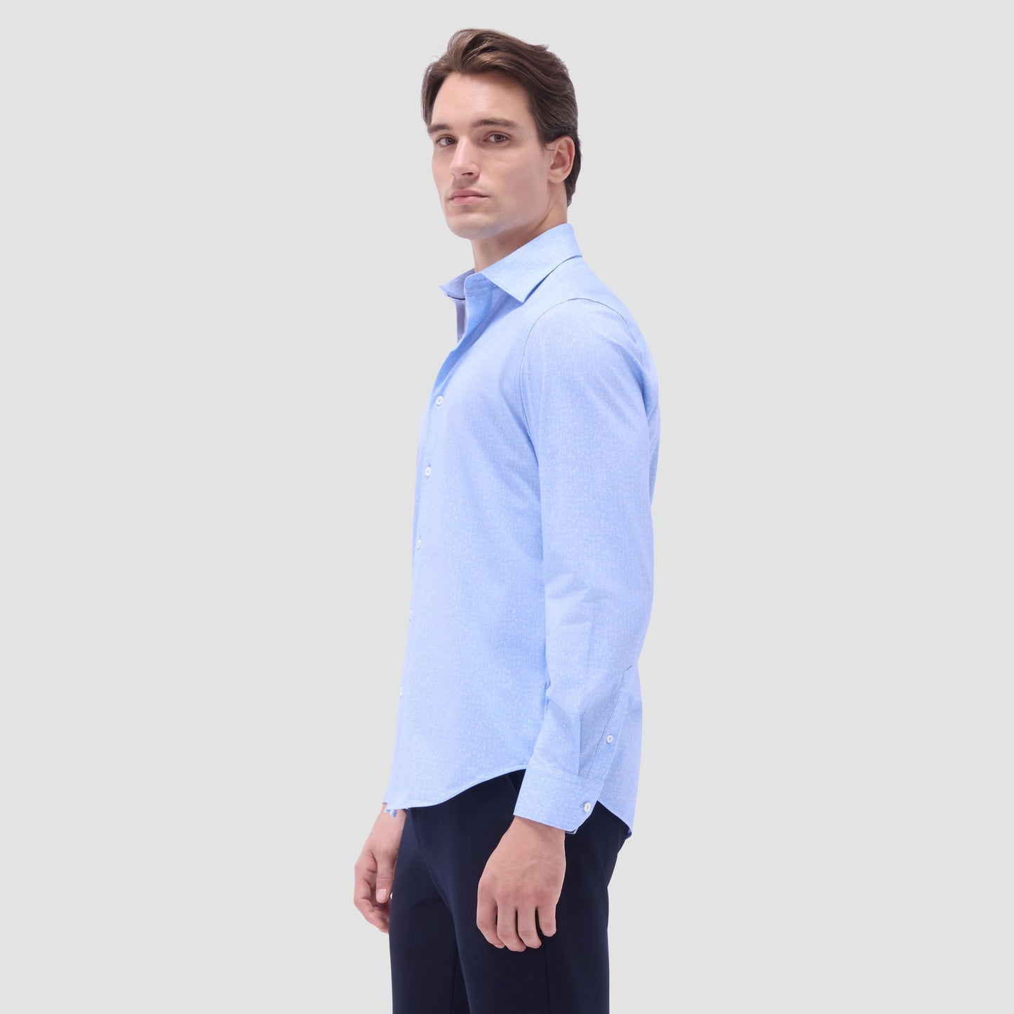 Bugatchi James Cocktail OoohCotton® Shirt Air Blue