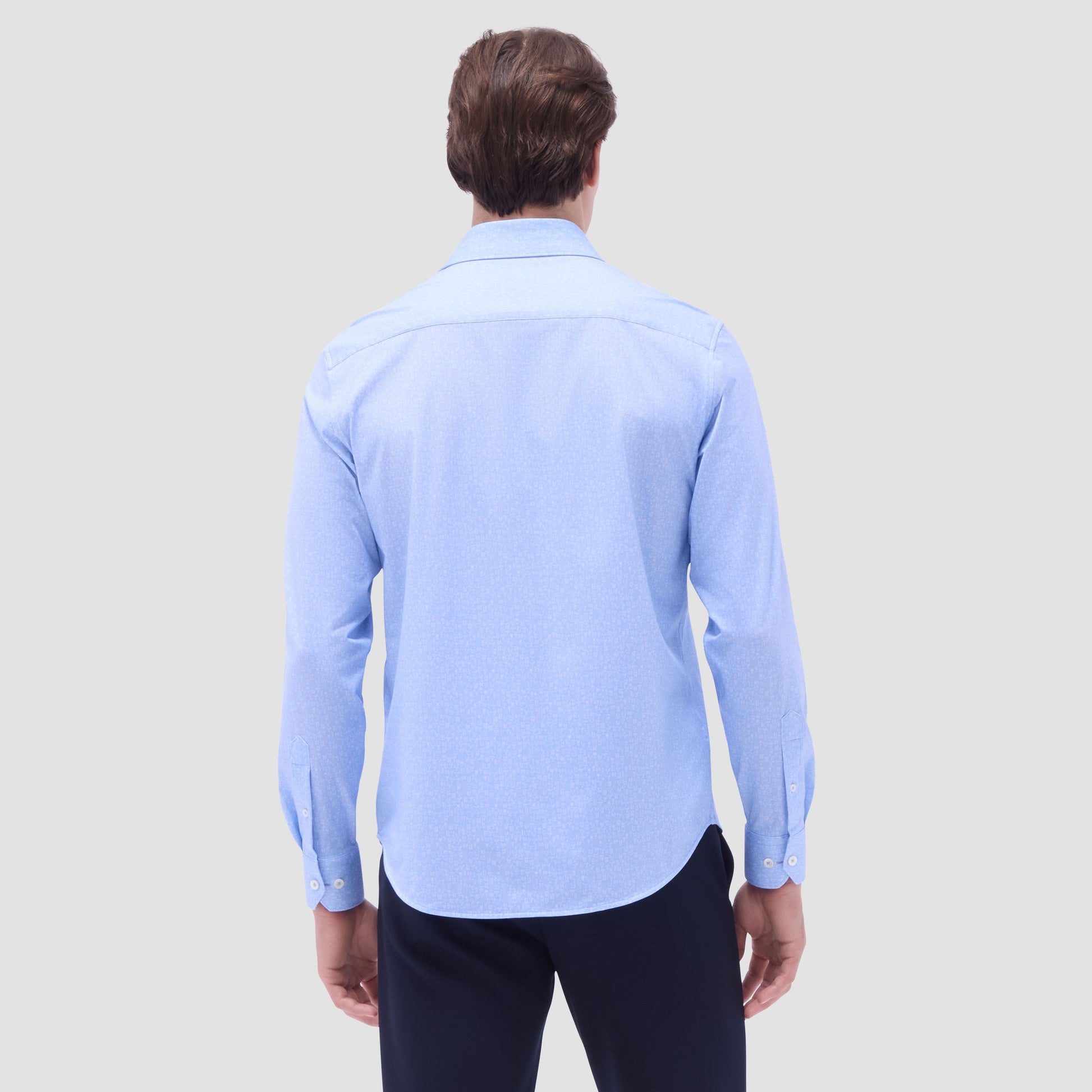 Bugatchi James Cocktail OoohCotton® Shirt Air Blue