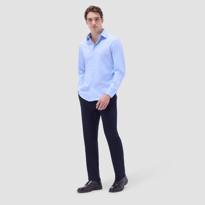 Bugatchi James Cocktail OoohCotton® Shirt Air Blue