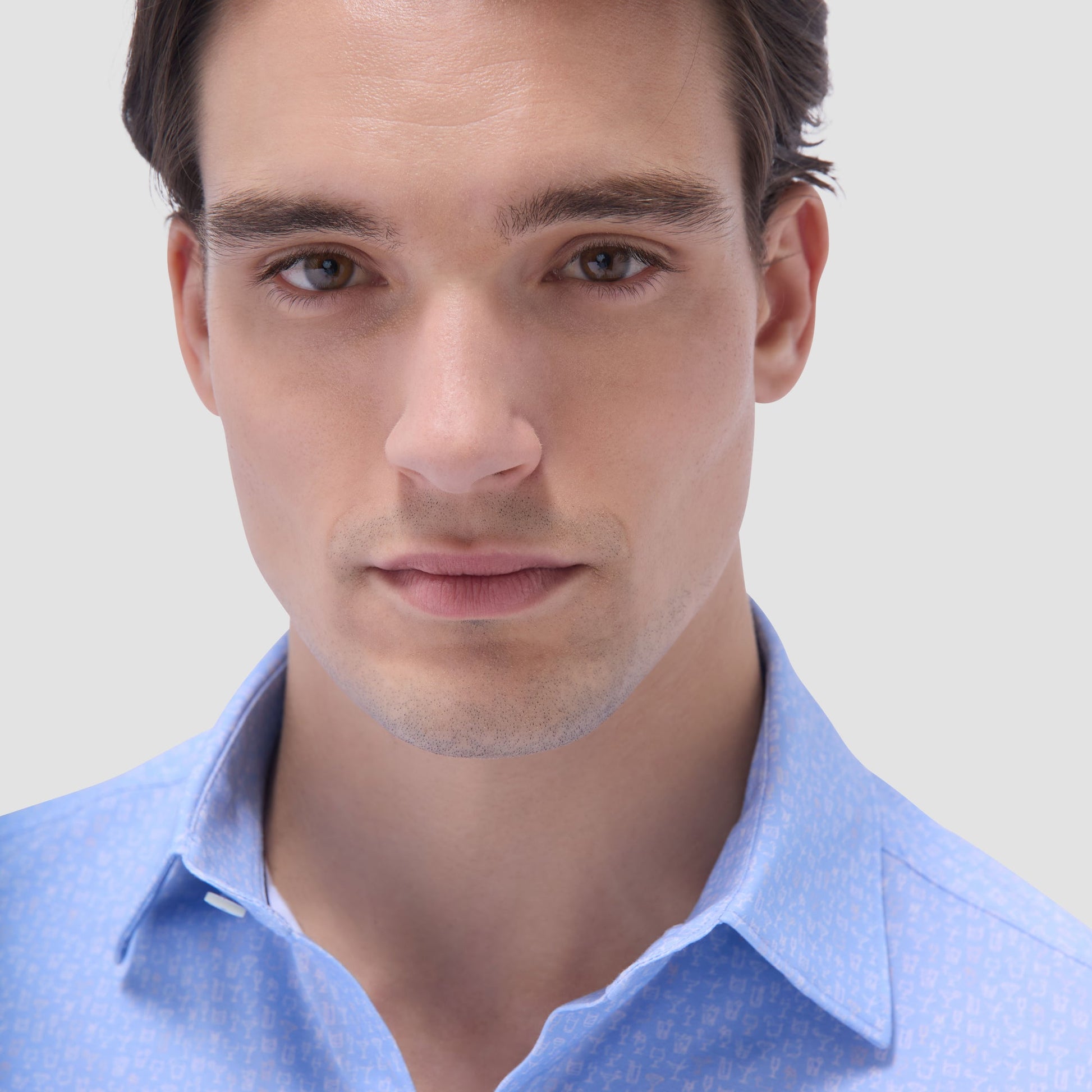 Bugatchi James Cocktail OoohCotton® Shirt Air Blue