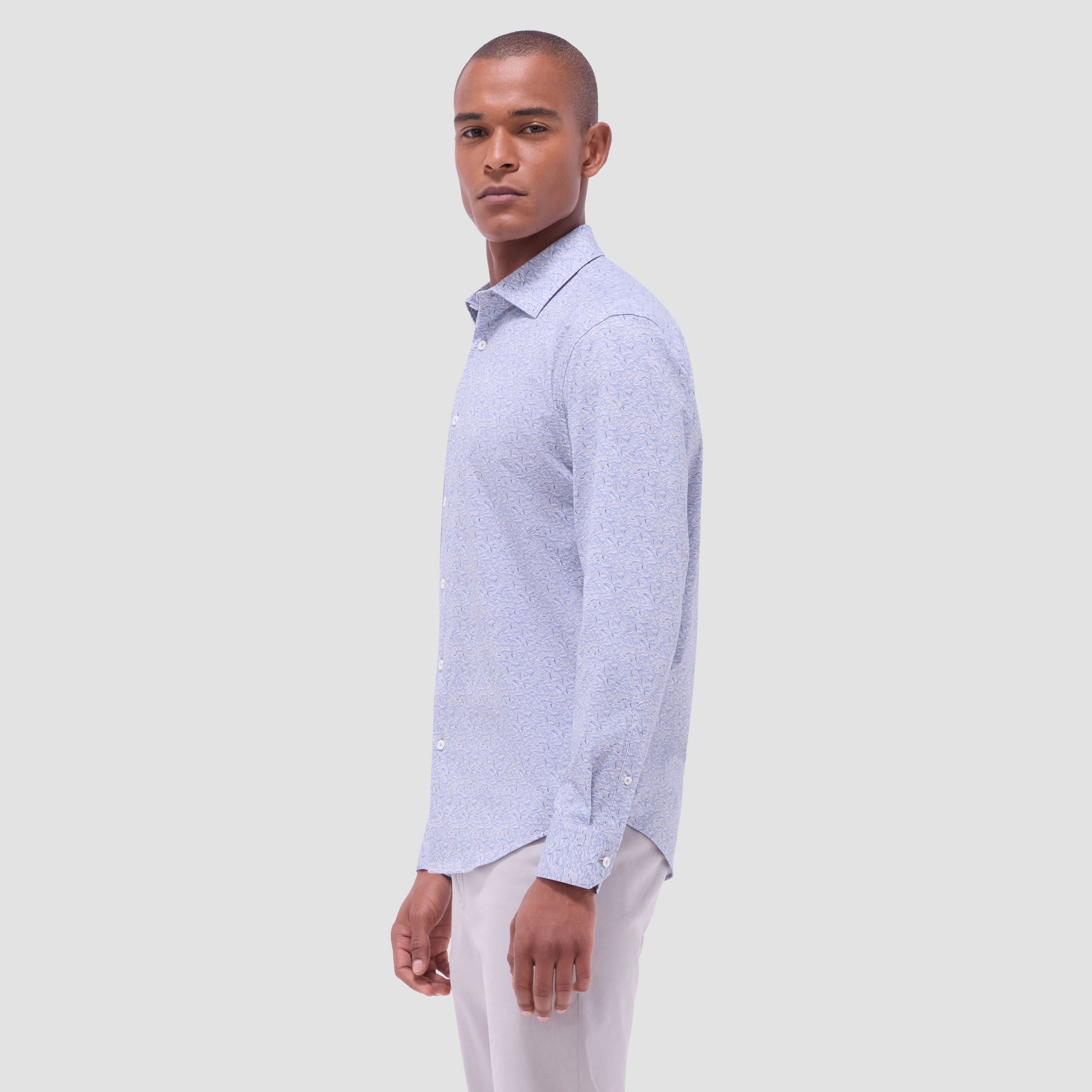 Bugatchi James Abstract OoohCotton® Shirt Sand