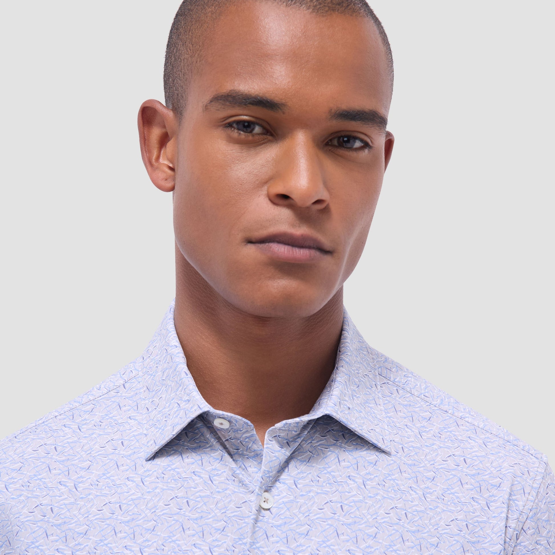 Bugatchi James Abstract OoohCotton® Shirt Sand