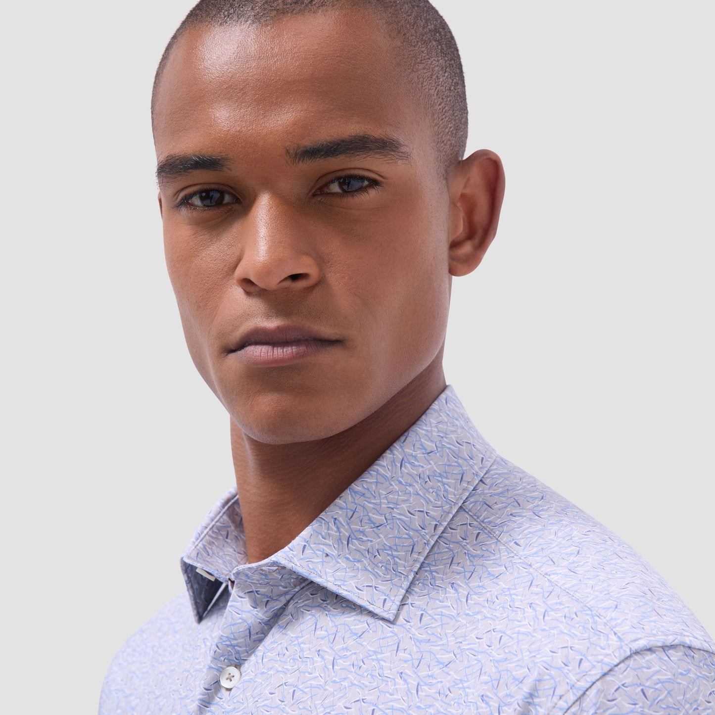 Bugatchi James Abstract OoohCotton® Shirt Sand