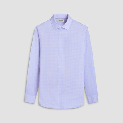 Bugatchi James Geometric OoohCotton® Shirt Air Blue
