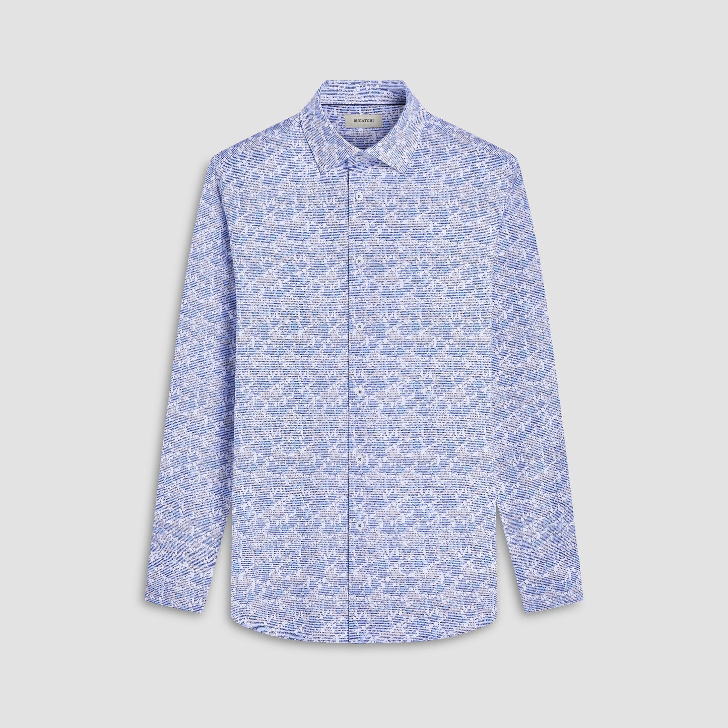 Bugatchi James Floral OoohCotton® Shirt Classic Blue