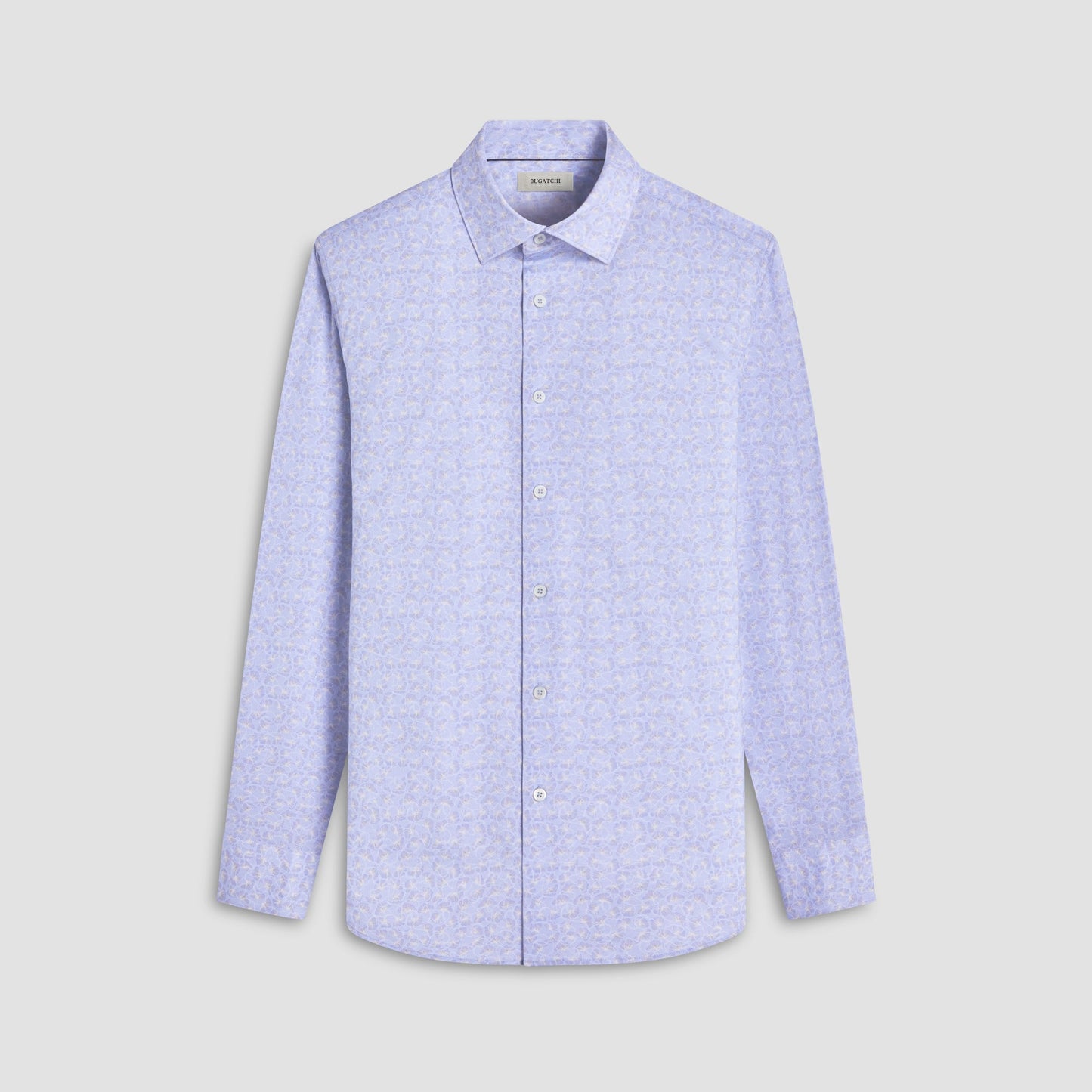 Bugatchi James Floral OoohCotton® Shirt Sky