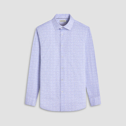 Bugatchi James Floral OoohCotton® Shirt Sky